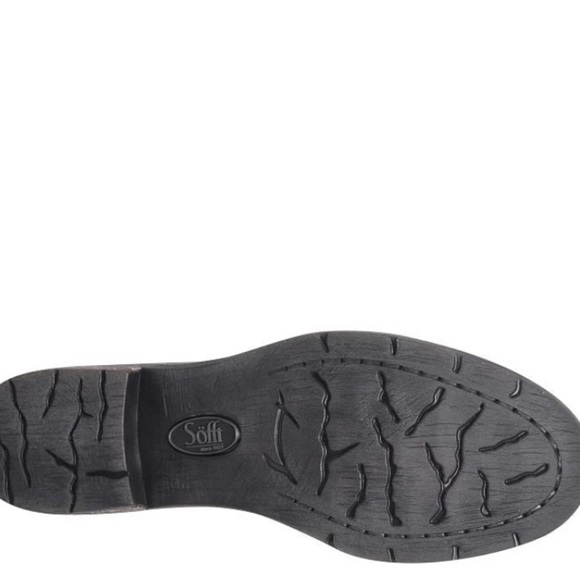 SOFFT BROOKDALE MOTO ANKLE BOOTIE IN BLACK SOFT SLOUCHED FULL GRAIN LEATHER - Picture 6 of 14